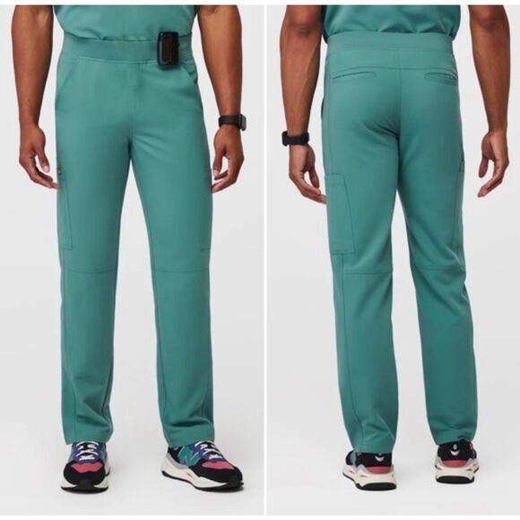 FIGS Mens Axim Teal Cargo Pants Size XXL Turquoise Scrubs Uniform Workwear - Picture 1 of 10